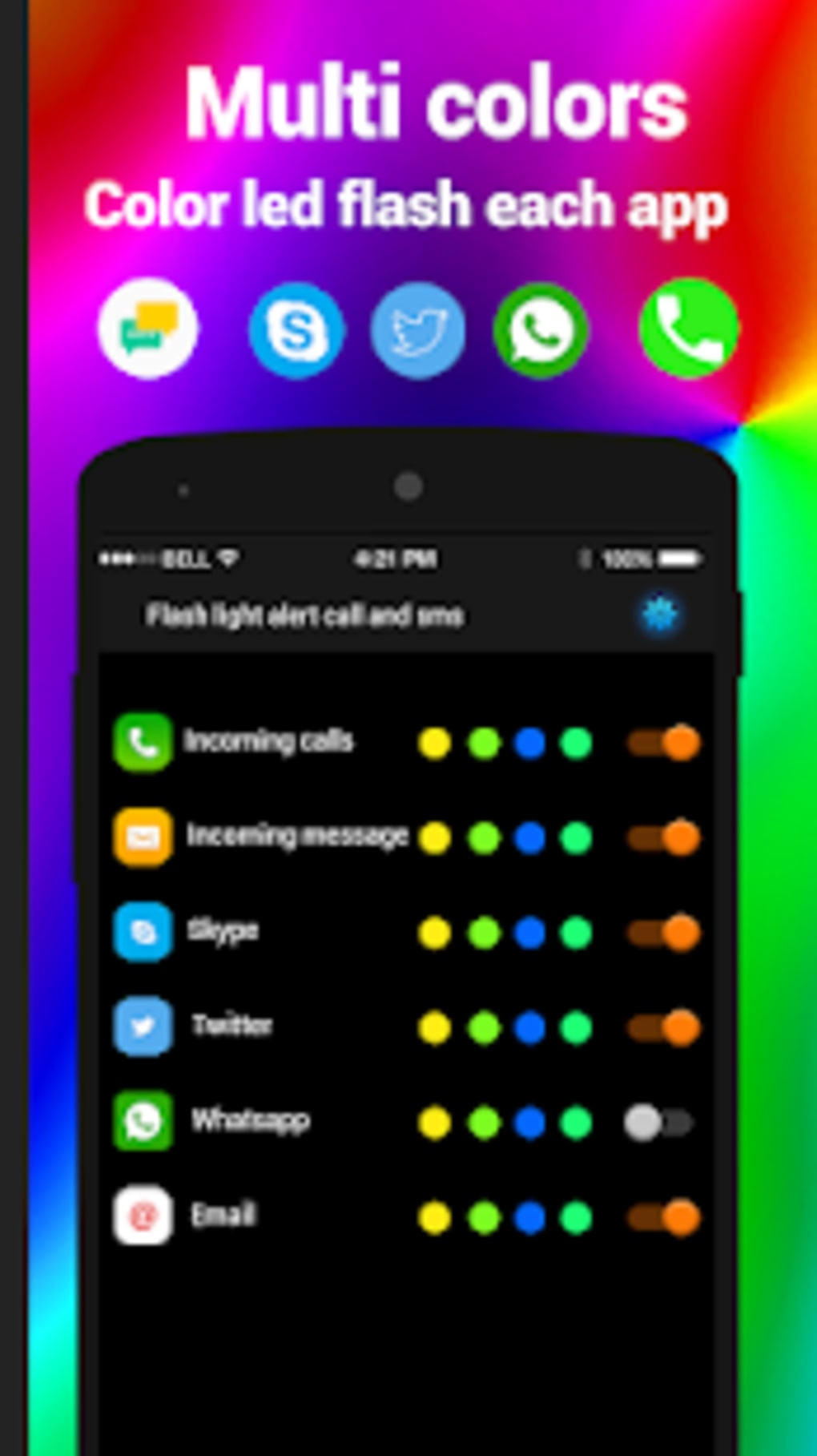 Flashlight call alert for android free download for laptop